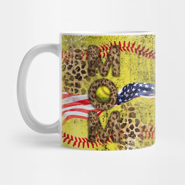 Mom leopard fur softball by 2SUNS